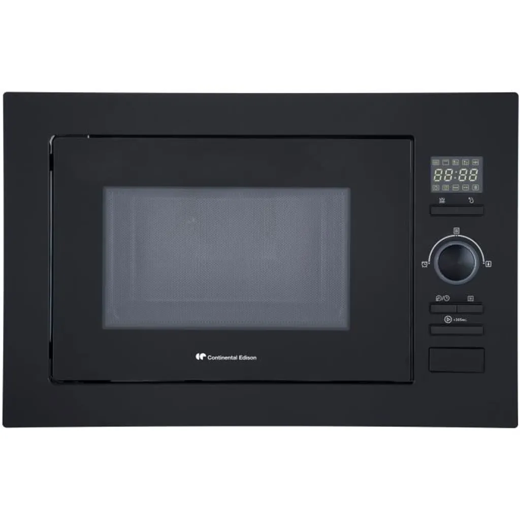 Four micro-ondes gril 25L Continental Edison noir pour cuisine familiale