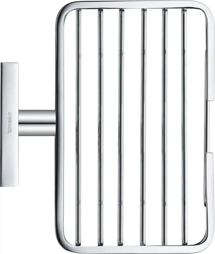 Panier à savon anti-calcaire Duravit Karree chrome pour salle de bain