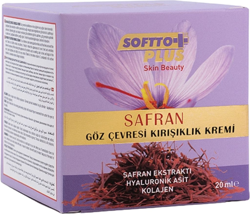 Softto+Plus Eye Contour Wrinkle Cream Safran, Hyaloron, Collagen 20ml