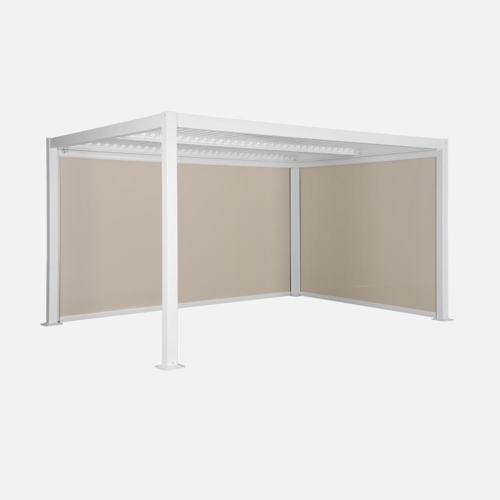 sweeek - Pergola mit Lamellendach Palace 3x4m mit Markise Produktbild 