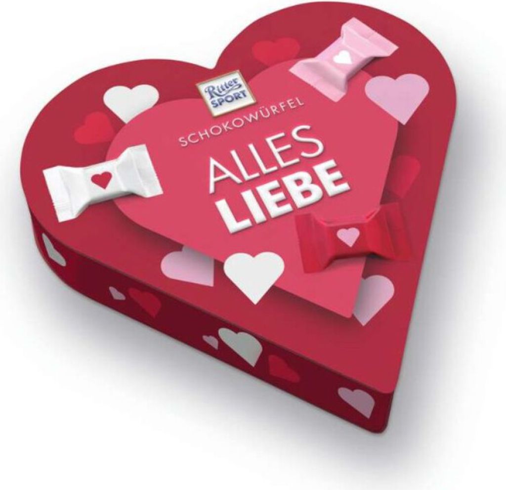 Ritter Sport Mini Cubetti di Cioccolato Miscela Cuore Immagine del prodotto 