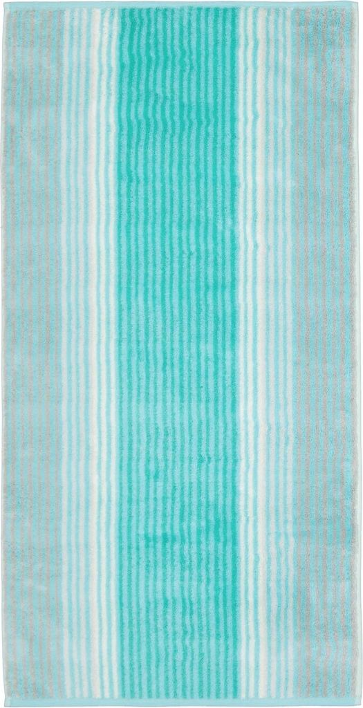 Cawö Cashmere Handtuch 1056 Streifen Farbe mint Größe 50x100 cm