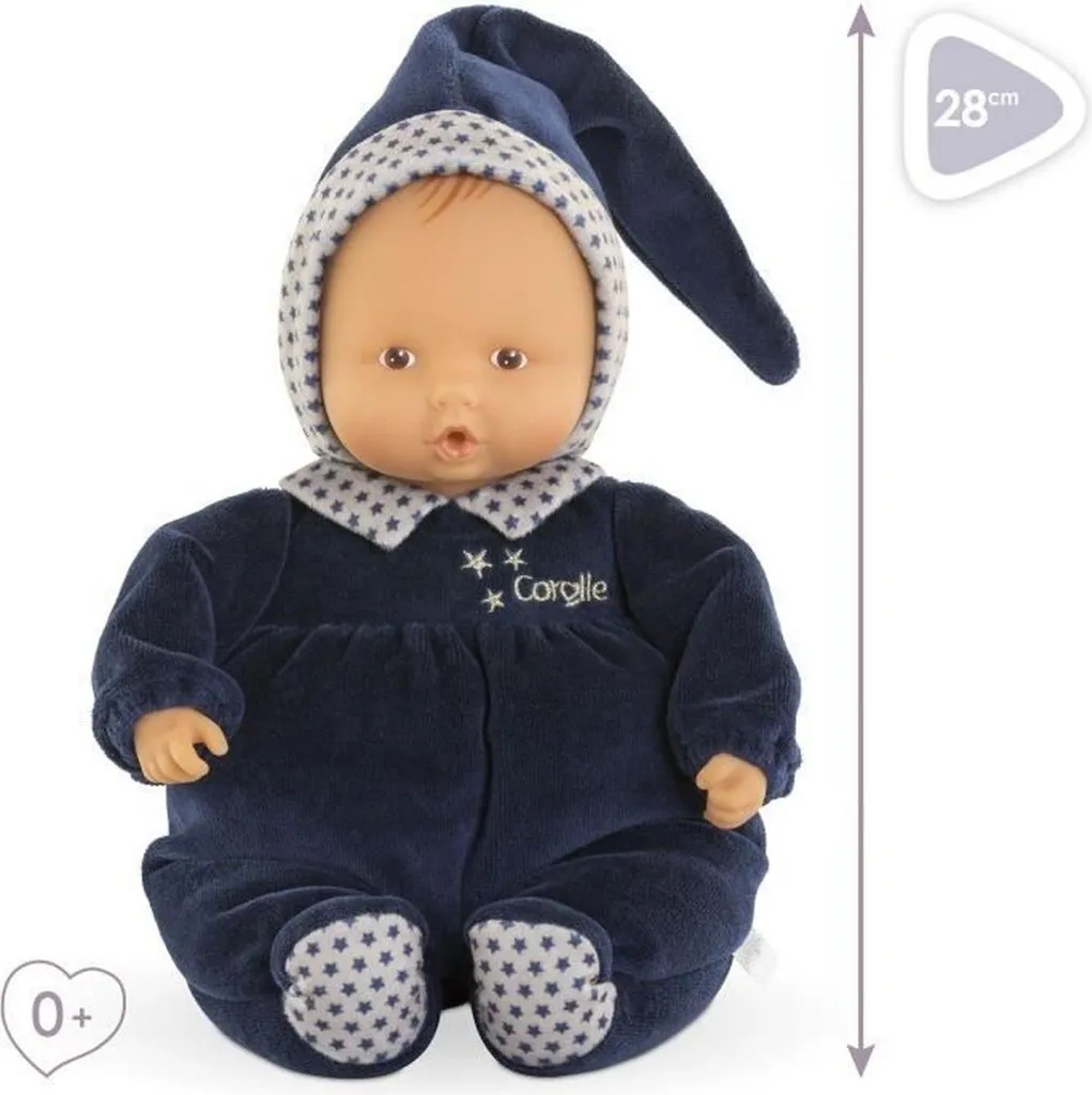 Doudou Corolle Babipouce Bleu 28cm - Solution Apaisante pour Bébé Agité - 6
