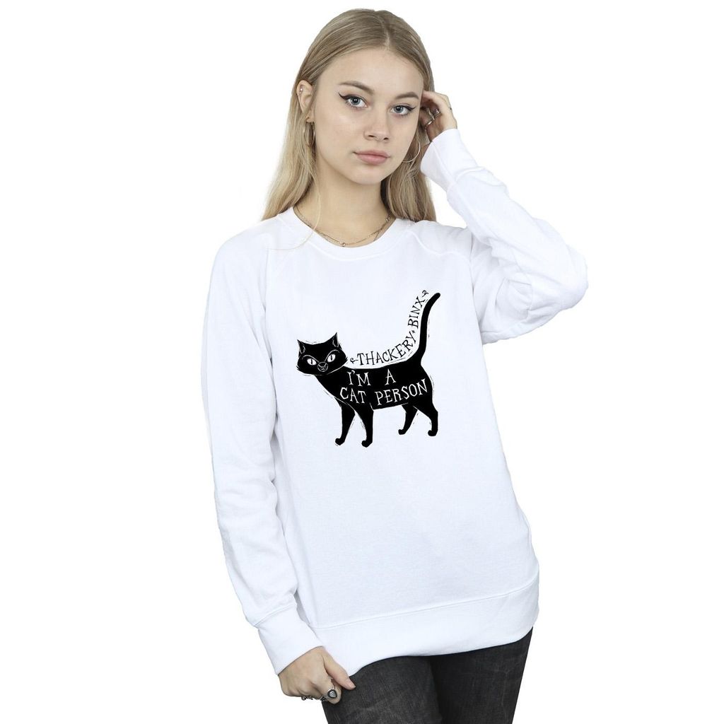 Disney - "Hocus Pocus A Cat Person" Sweatshirt für Damen BI15617 (L) (Weiß)