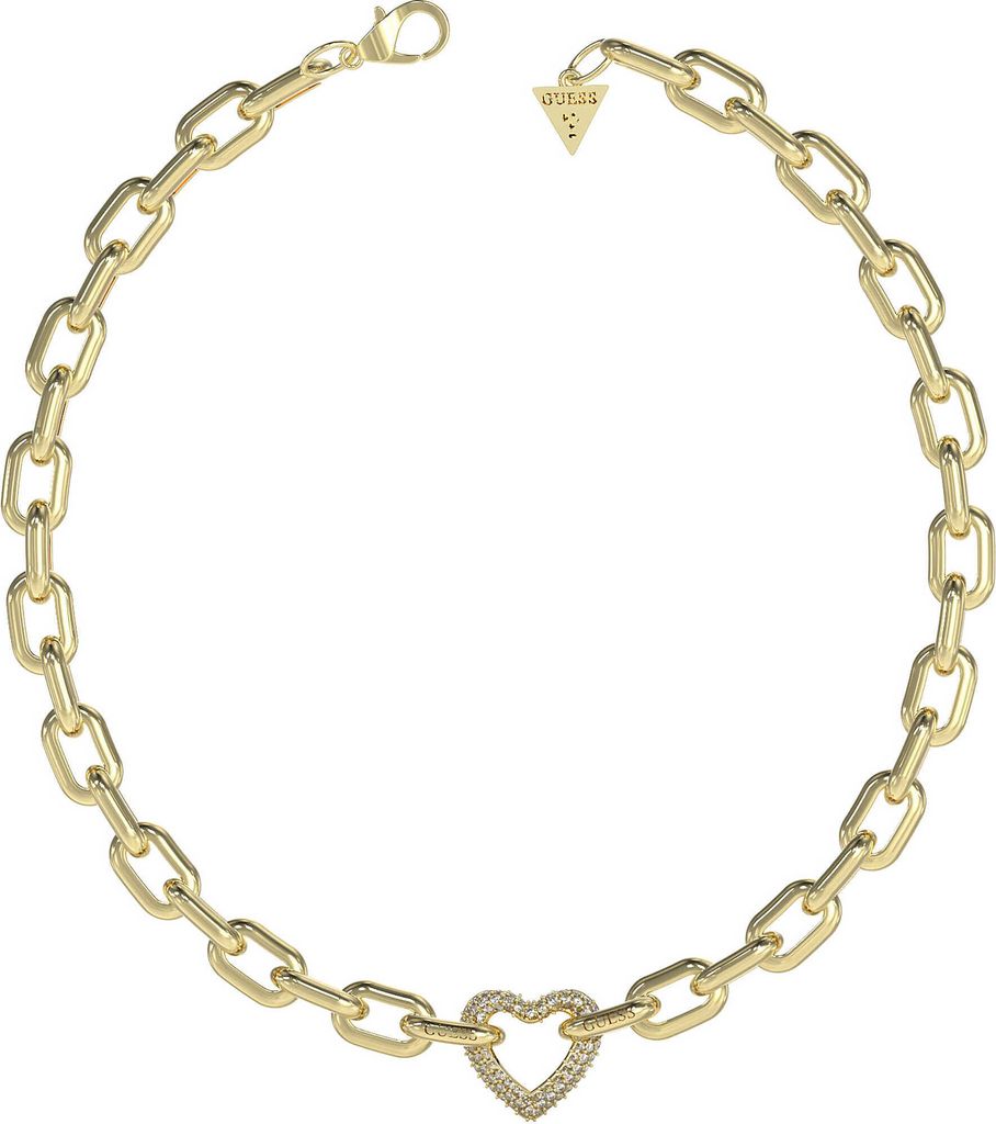 Damen Gold Guess Herz Halskette 46cm Produktbild 
