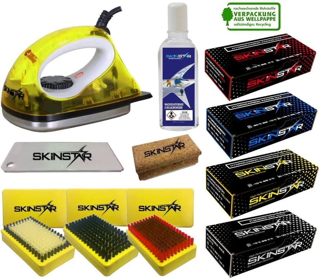 SKINSTAR Set Sciolina 11 Pezzi: Manutenzione Sci e Snowboard Fai-da-te