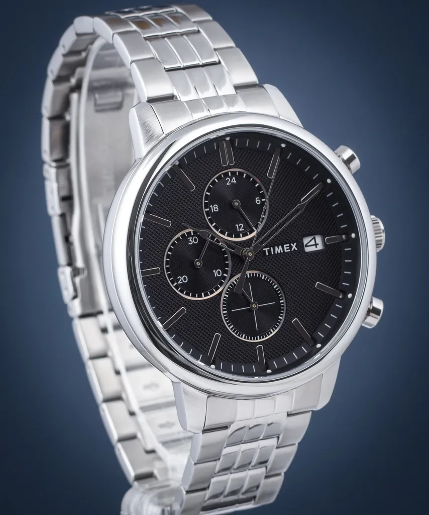 Timex Chicago TW2V01600 Argento: Cronografo Uomo Elegante Acciaio - 11