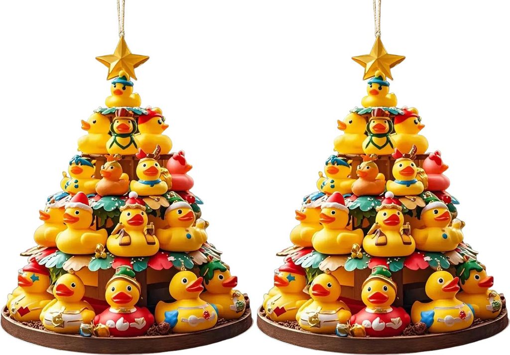 Weihnachten Anhänger Ente Decor Urlaub Party Favors Geschenk Festliche Atmosphäre Home-Office Party Dekorative Ornament
