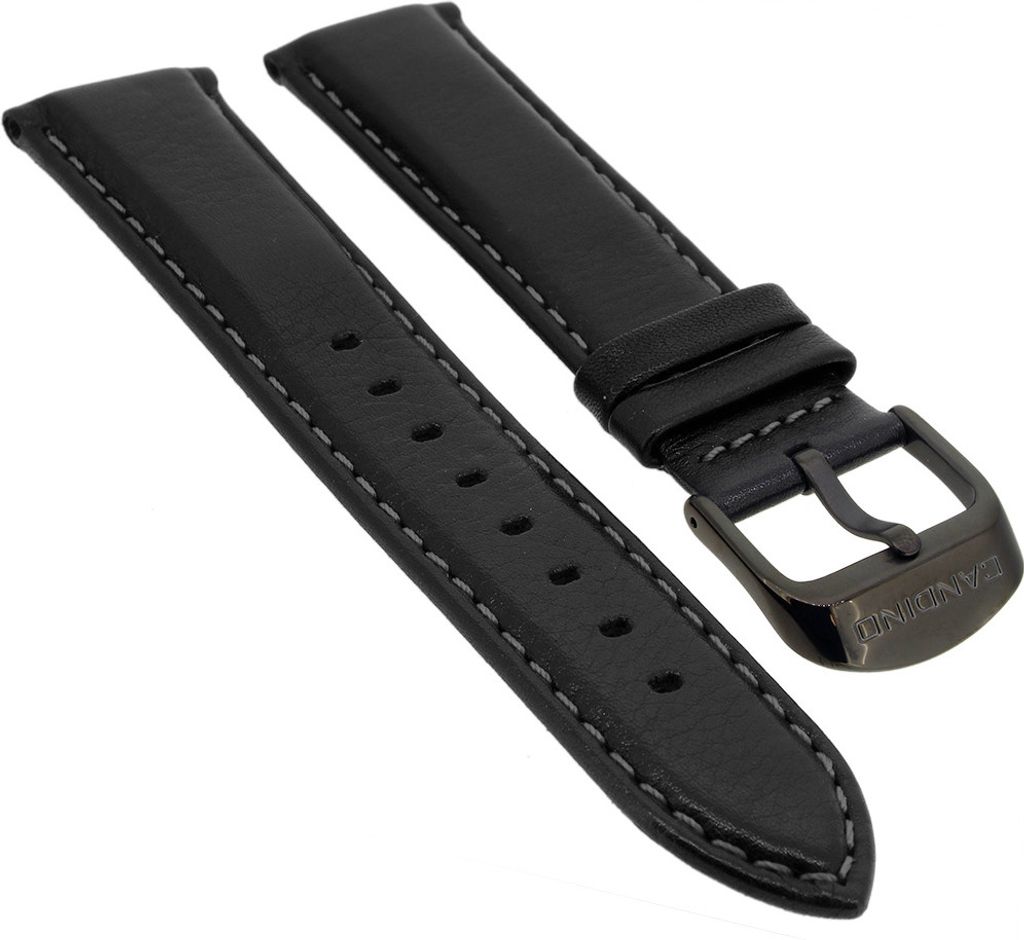 Candino Saphire C- Sport → Uhrenarmband 22mm schwarz Leder → C4683/4