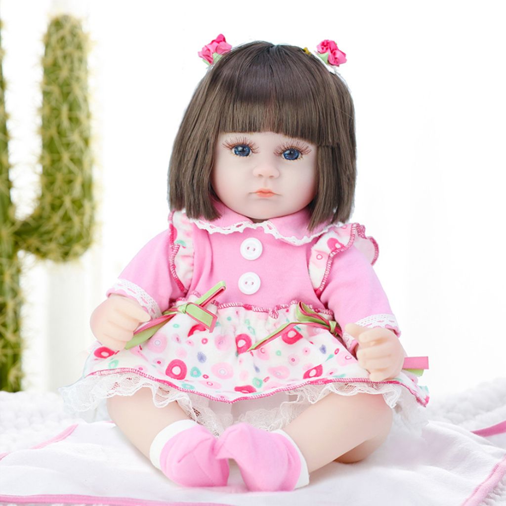 28cm Silikon Lebensecht Madchen Reborn Baby Puppe Babypuppe mit Kleider 