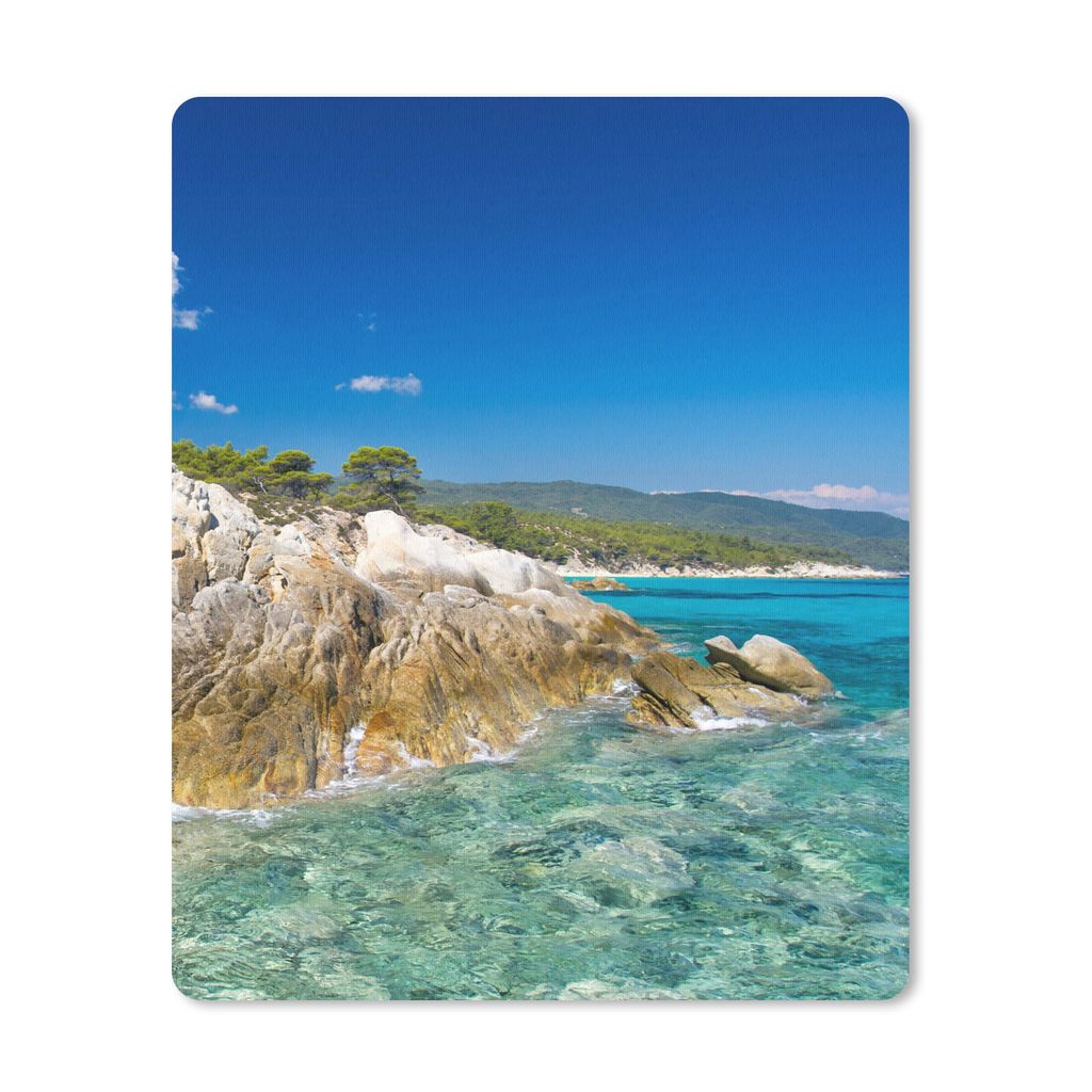 MuchoWow Mauspad Mousepad Meer - Klippe - Sommer - Tropisch 30x40 cm - Mousepads - Maus Mat - Pad - Mausunterlage - Mausmatten