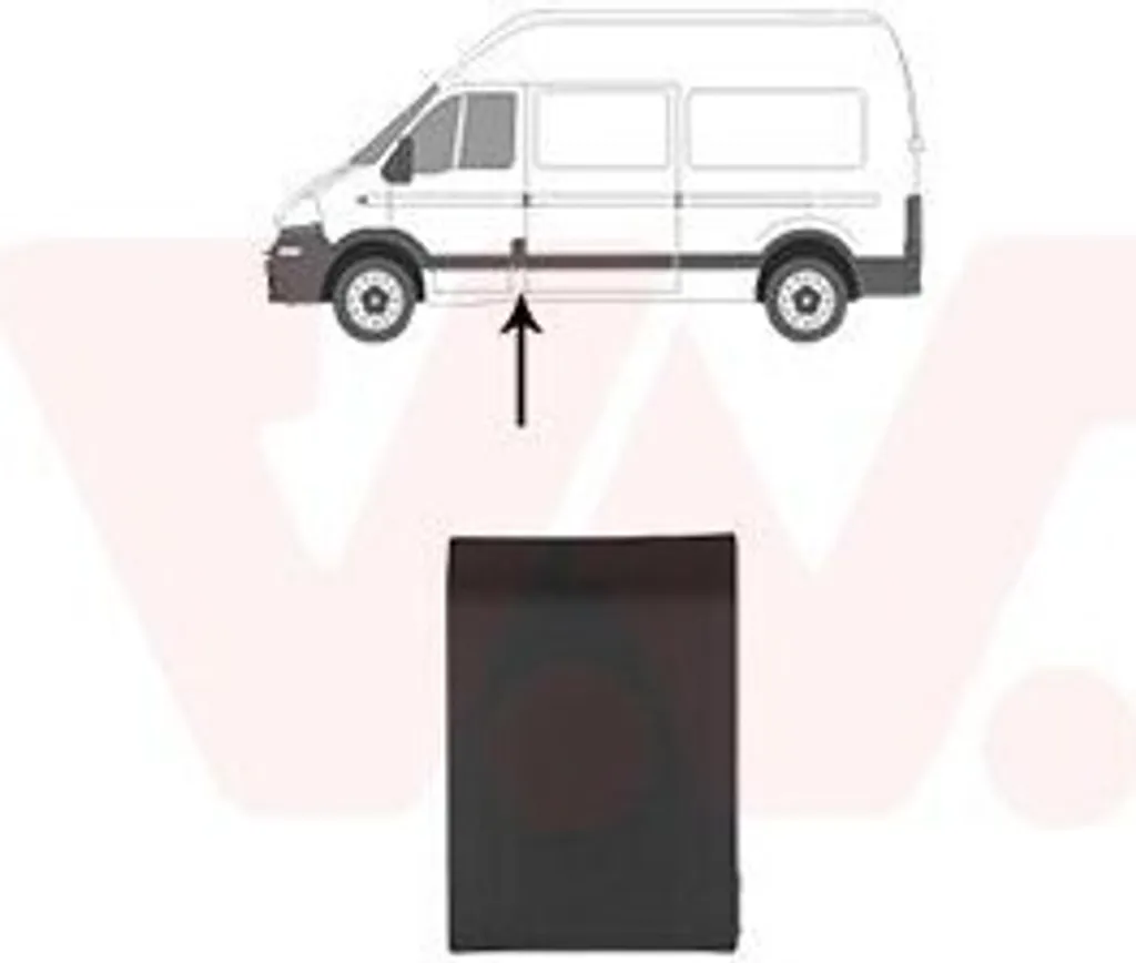 Réparer montant B Opel Movano : Barre de protection gauche 4388415