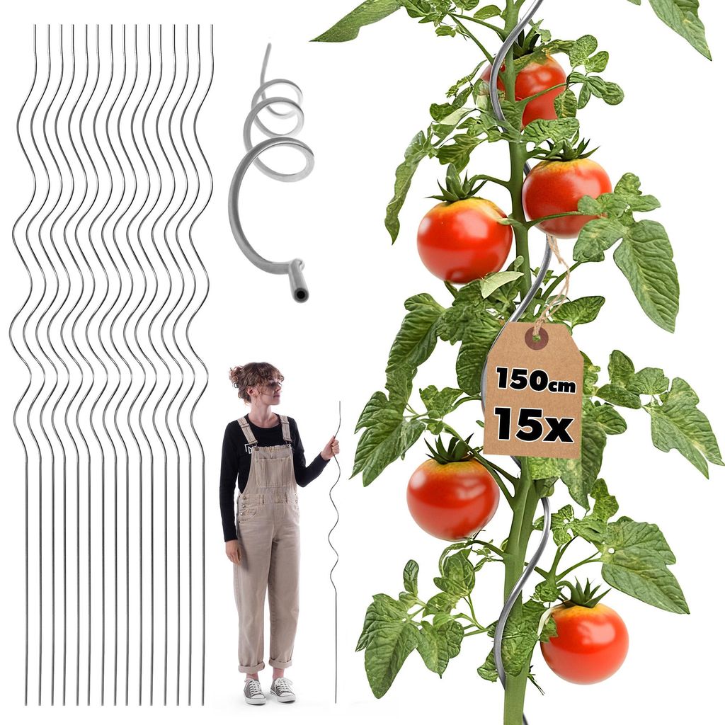 KADAX Tuteur végétal en spirale en aluminium, 150 cm, 15 Image du produit 