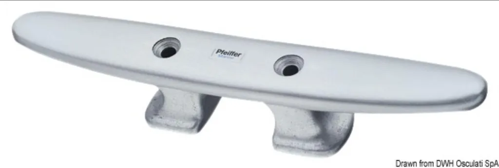 Taquet d'amarrage en aluminium 220 mm Osculati 67.737.20 pour bateau