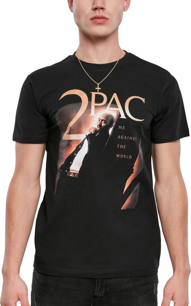 Mister Tee T-Shirt Tupac Me Against The World Cover Tee Black-5XL
