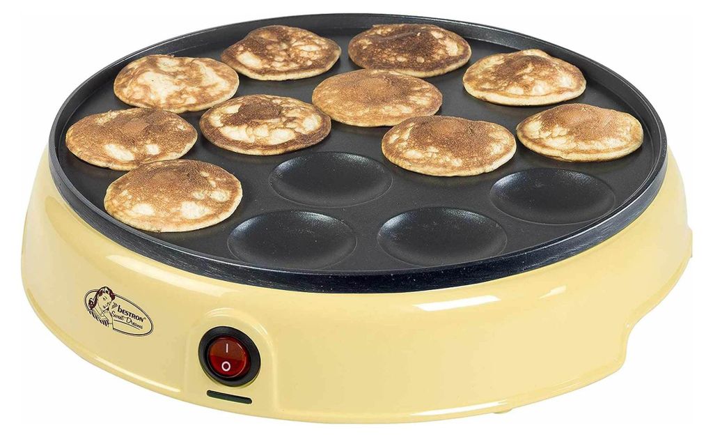 Bestron APFM700SD crêpière 14 crêpes 800 W Noir, Jaune Image du produit 