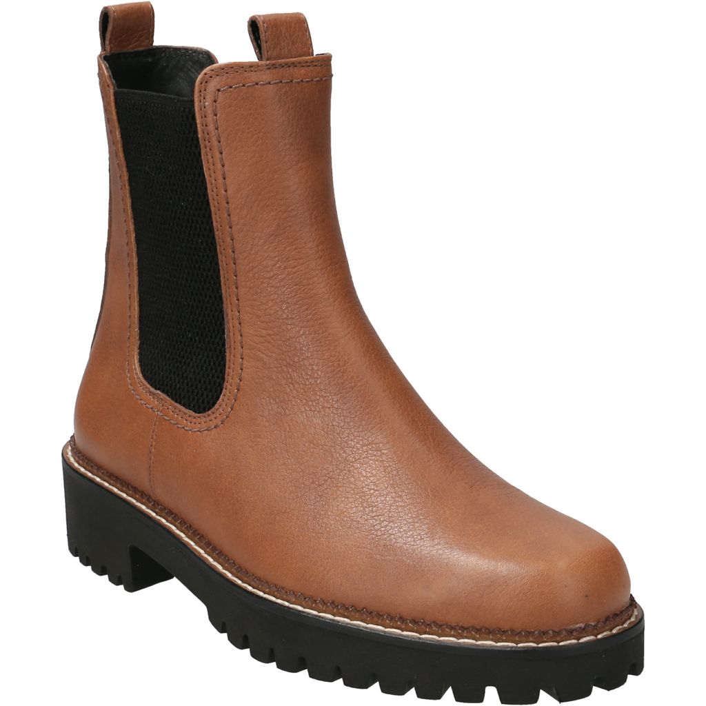 Paul Green Super Soft Chelsea-Boots - Braun Glattleder Größe: 40 Normal