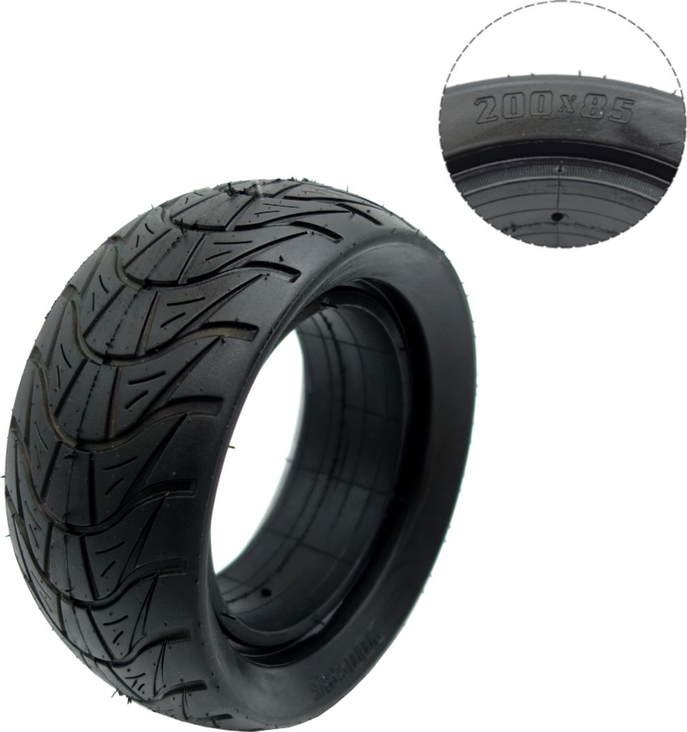 Schlauchloser Vollgummireifen INOPARTS 200x85 für Roller