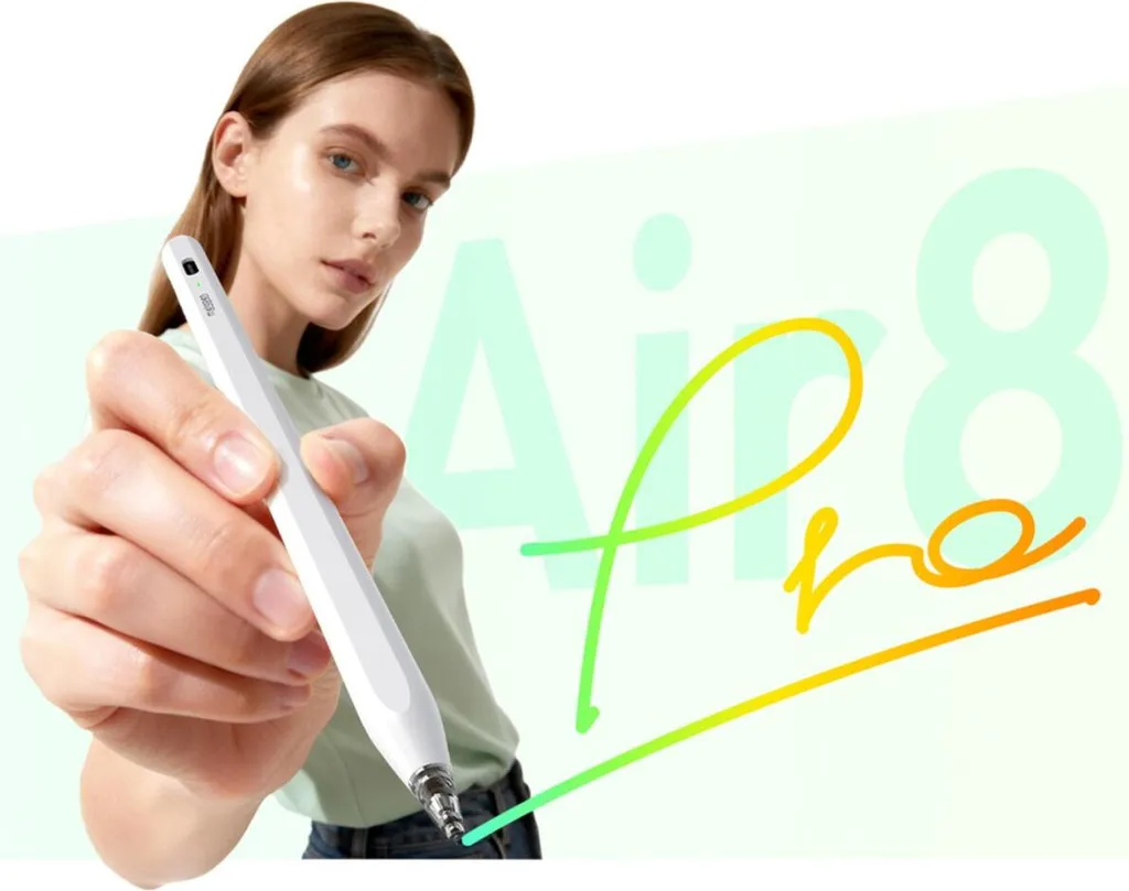 Metapen Air8 Pro Stylus iPad: Ricarica Rapida USB-C e Palm Rejection