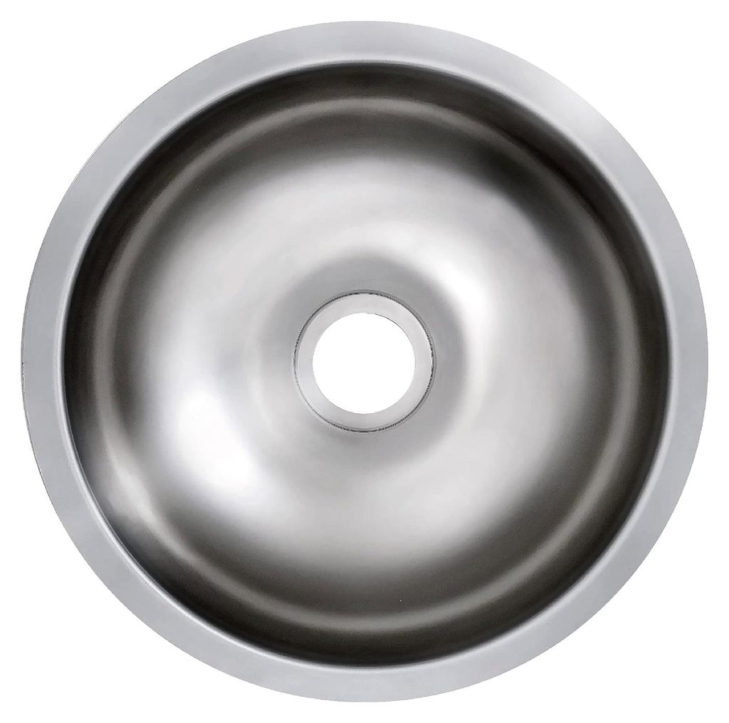 Rundspüle Edelstahl Campingspüle Durchmesser 34 cm