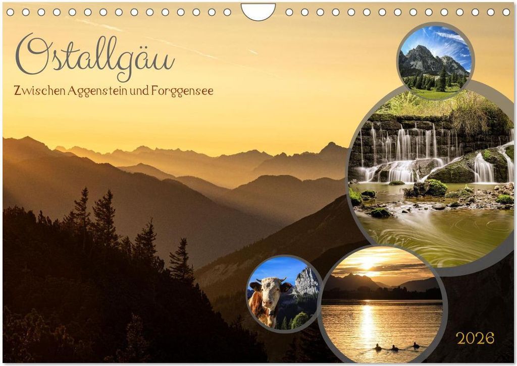 Ostallgäu - Zwischen Aggenstein und Forggensee (Wandkalender 2026 DIN A4 quer), CALVENDO Monatskalender