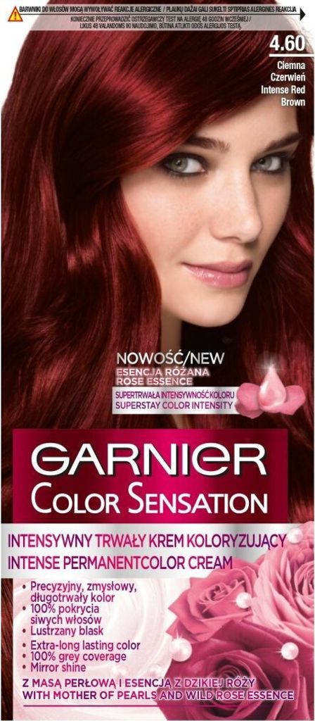GARNIER Color Sensation Haarfärbemittel 4.60 Intensiv Dunkelrot