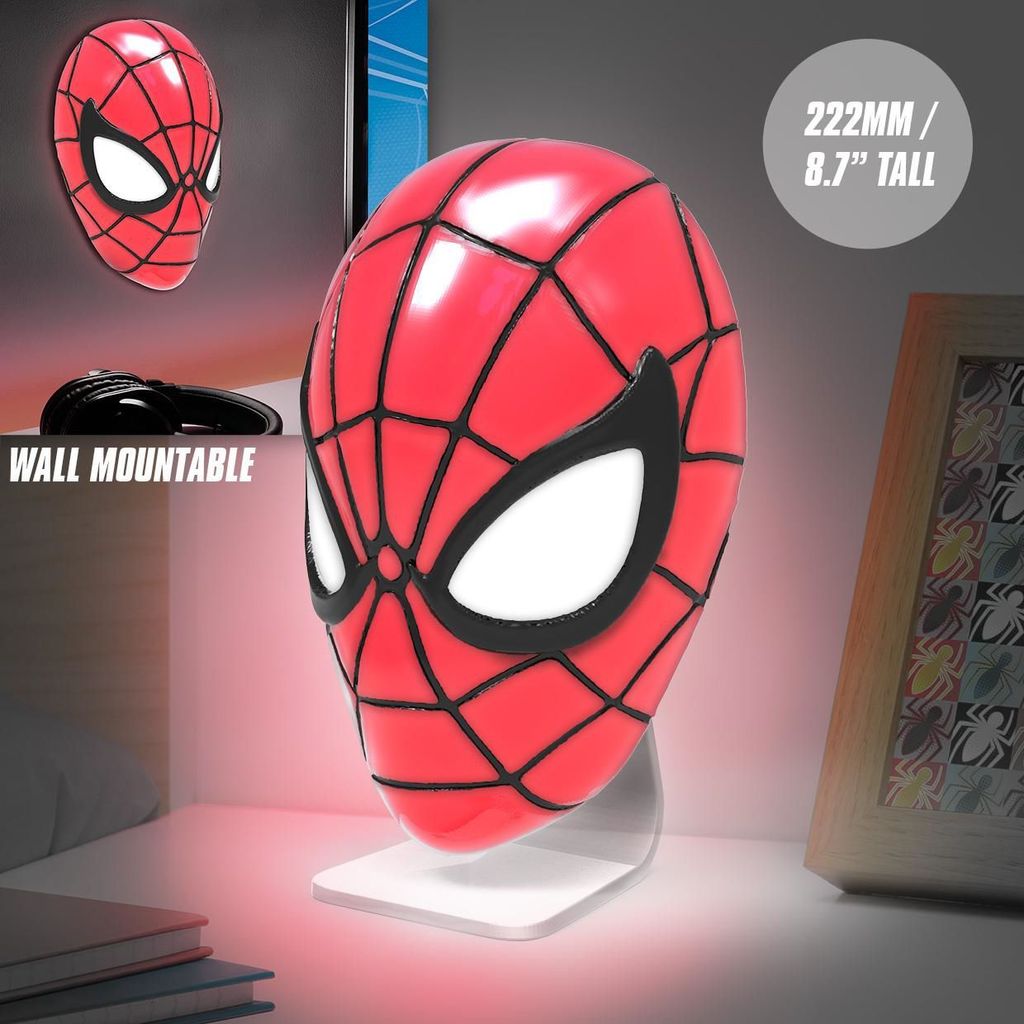 Paladone Spiderman Mask Light, Czerwony, Biały, Spiderman, Zdjęcie produktu 
