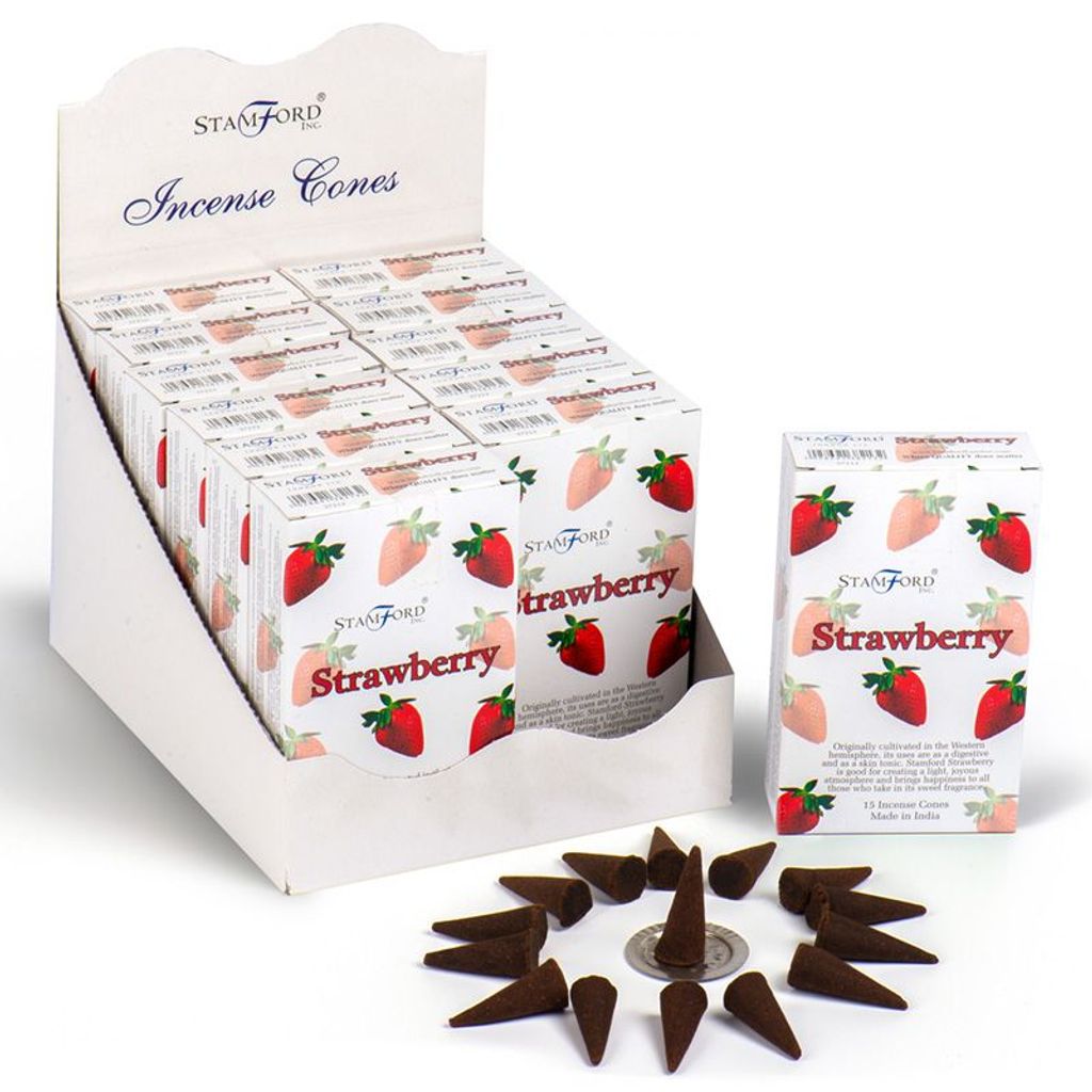 Kegel-Räucherstäbchen – Erdbeere