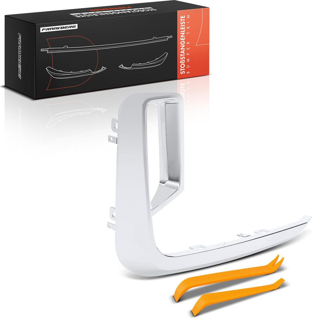 Frankberg 1x Zierleiste Stoßfänger Vorne Links Rechts für Alpina B7 G12 BMW 7er G11 G12 4.4L 2.0L 3.0L 6.6L Bj ab 2015