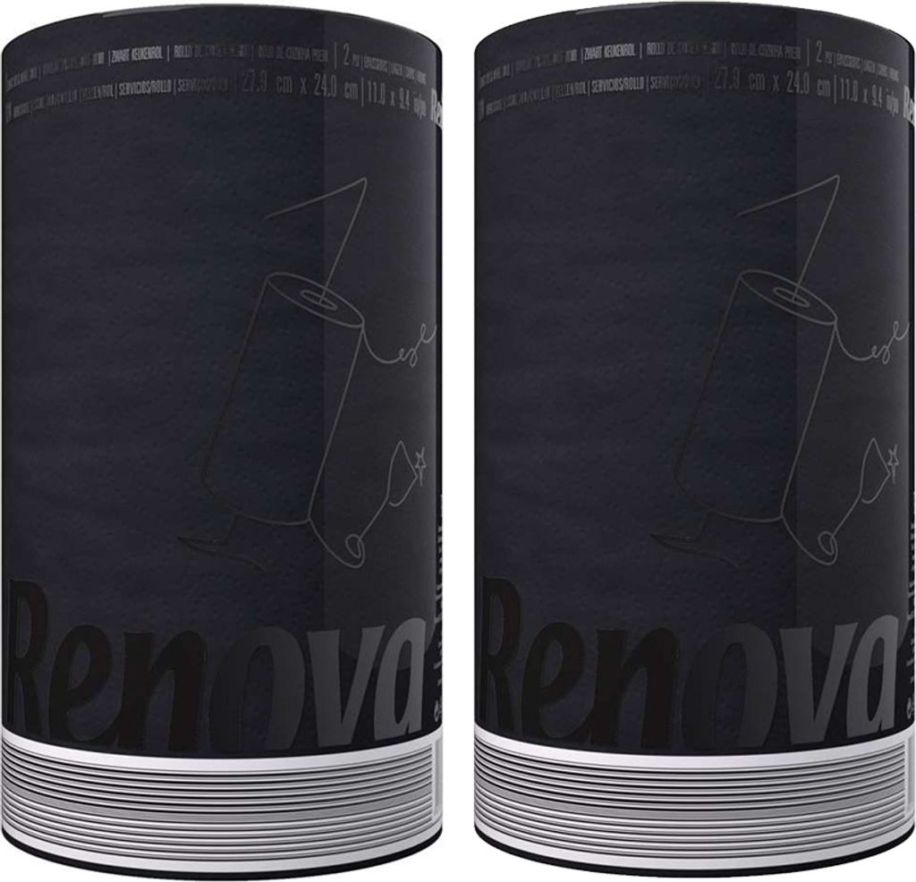 Küchenpapier schwarz - Maxi Rolle - 2er Pack Produktbild 