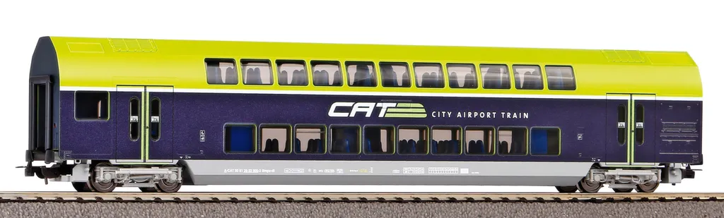 Wagon voyageur à impériale Piko 58811 pour convoi City Airport Train HO