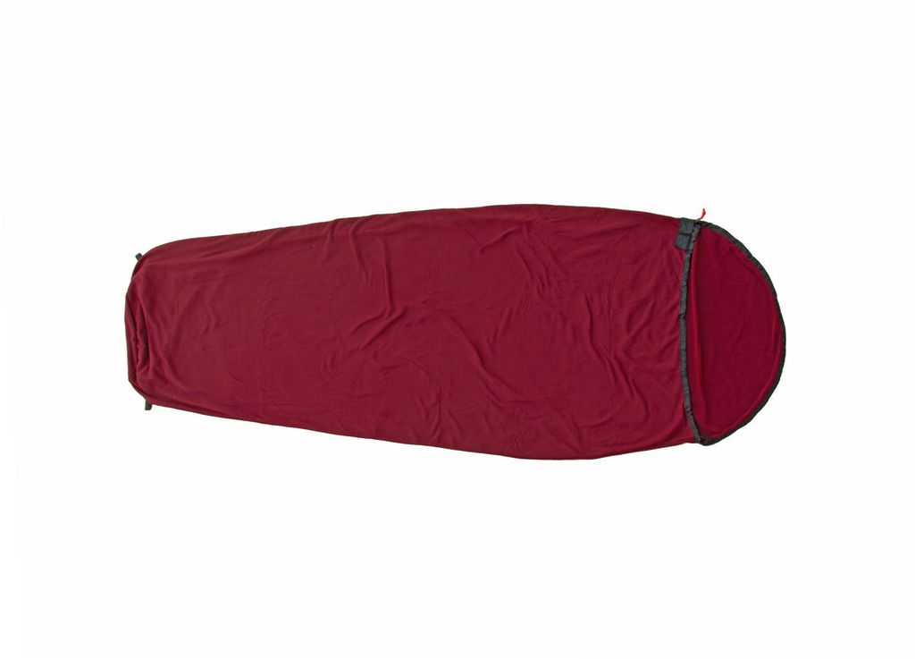 Origin Outdoors Sleeping Liner Mikrofleece Mumienform bordeaux