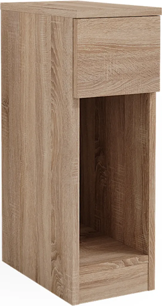Meuble de chevet étroit Vicco Enton 20 cm de largeur coloris bois