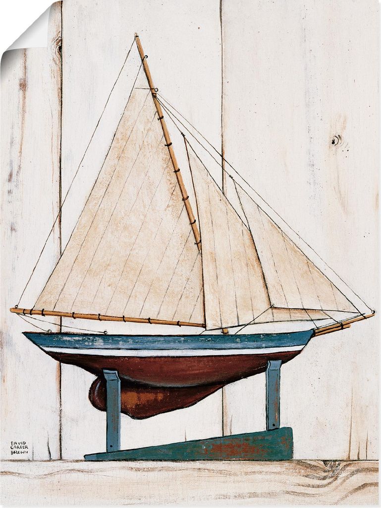 ARTland Poster Rennjacht Größe: 45x60 cm