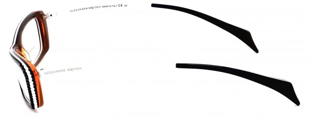 Lunettes de soleil Alexander McQueen AMQ4163W0C - Monture luxe rectangulaire - 6