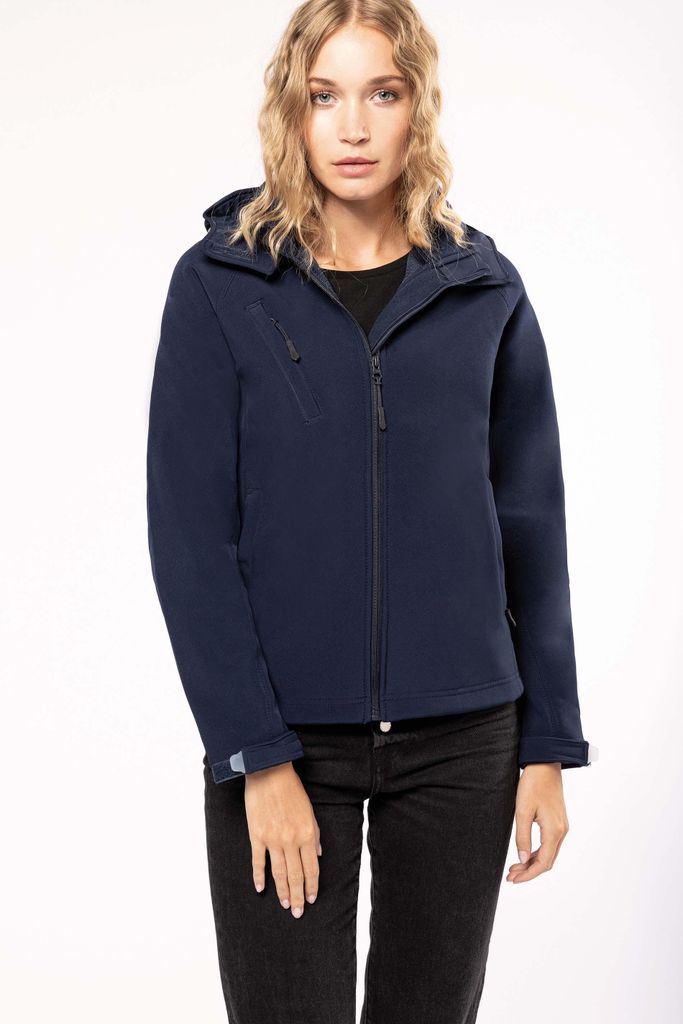 Kariban Damen Softshell-Jacke mit Abnehmbare Kapuze