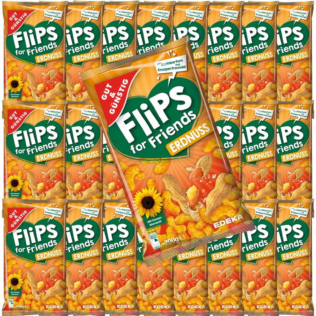 Gut & Günstig Erdnuss-Flips (25x200g Beutel)