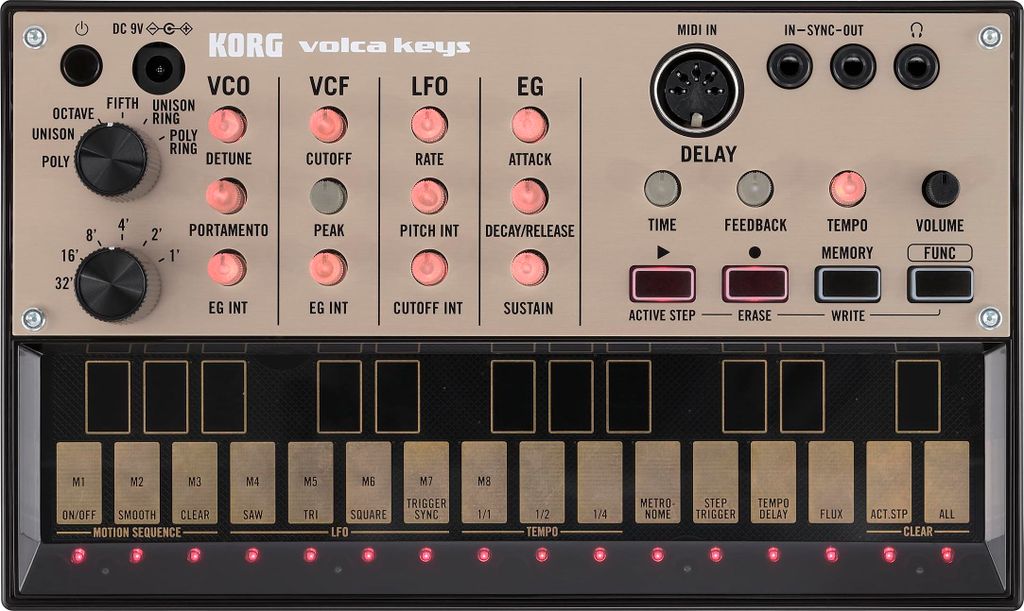 Korg VOLCA-KEYS Analog-Synthesizer Schwarz