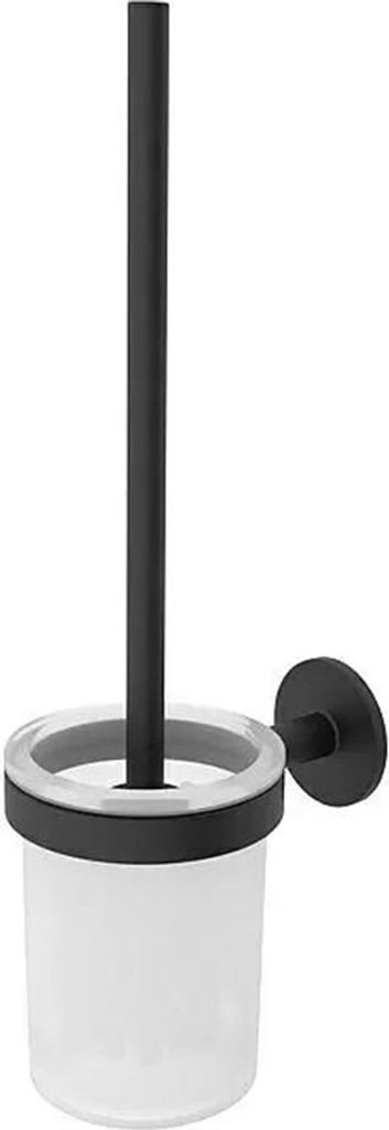 Toilettenbürste mit Halter Nero, Metall, schwarz, 9,4 x 35 Produktbild 