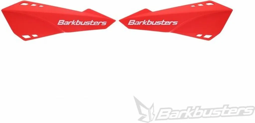 Déflecteurs de Vent Barkbusters Rouges pour Confort de Conduite Moto