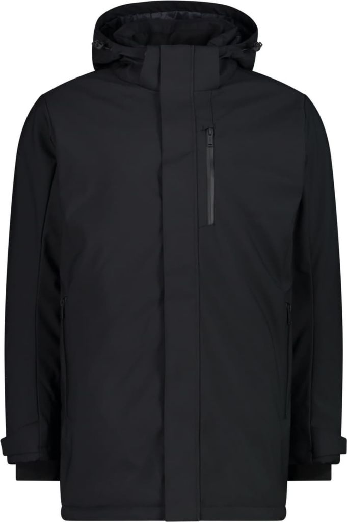 CMP MAN PARKA SNAPS HOOD Schwarz 56