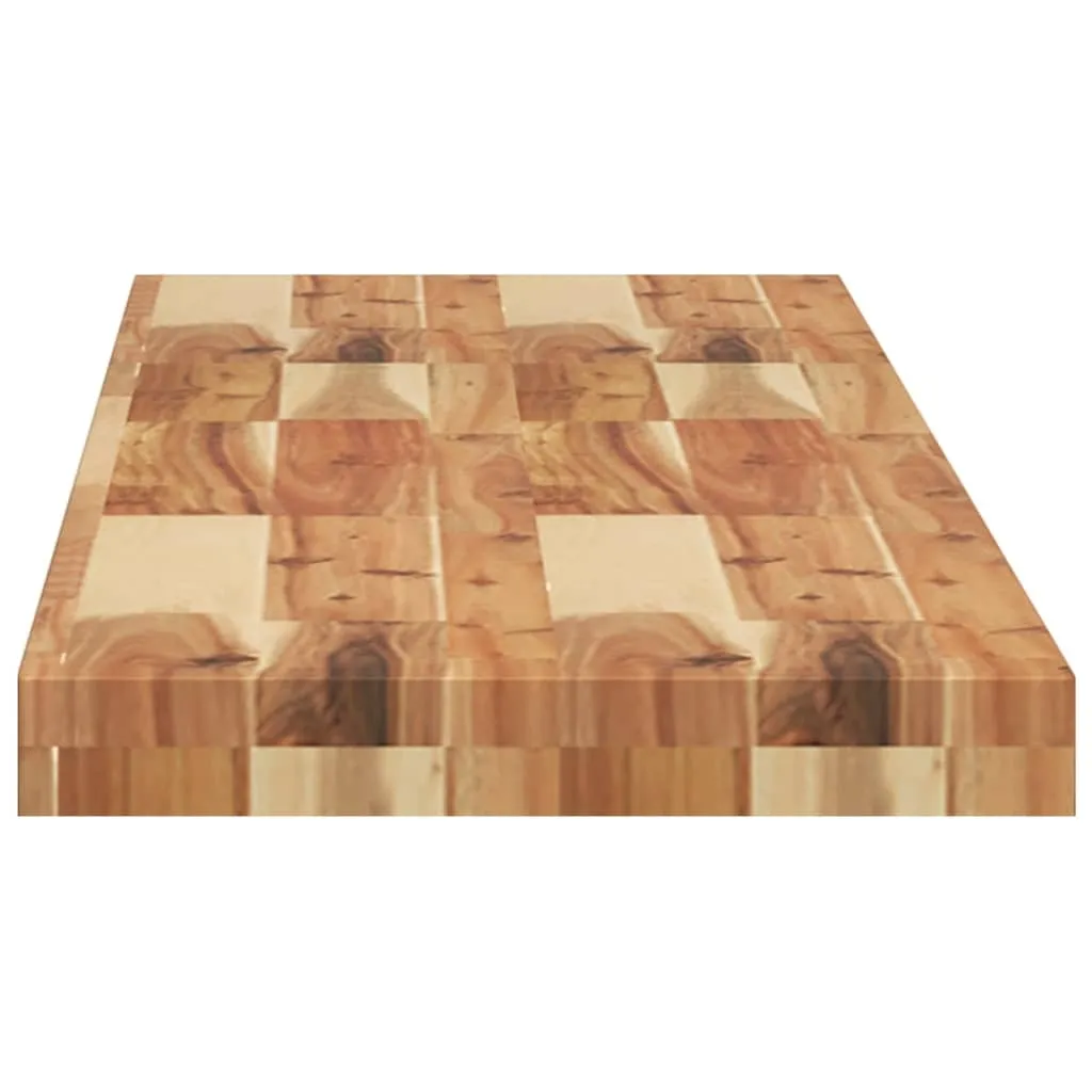 SYFAX Top Tavolo 140x30 Legno Massello Acacia | Piano Sottile 4cm
