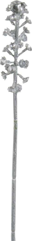 Zweig strass kunststoff glänzend silber small