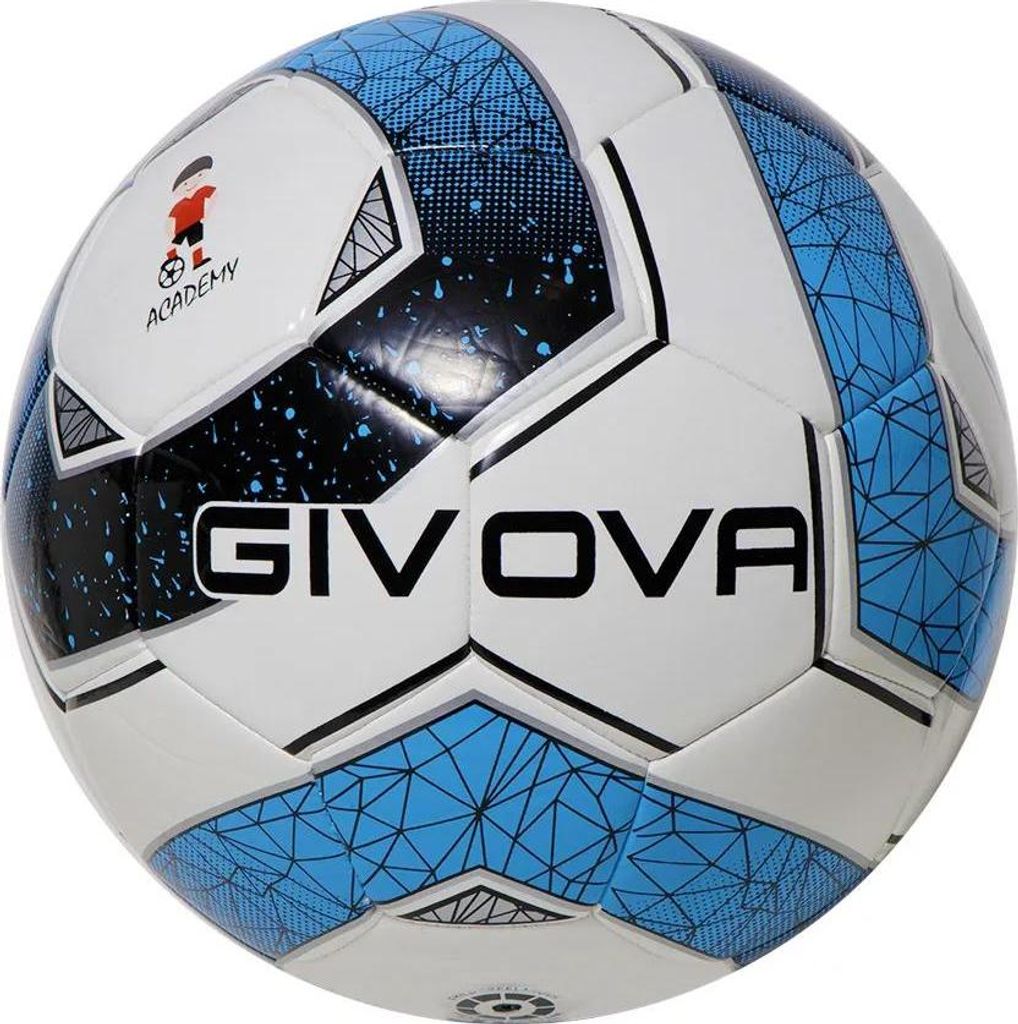 Fußball Givova Ball Academy School Schwarz-Himmelblau