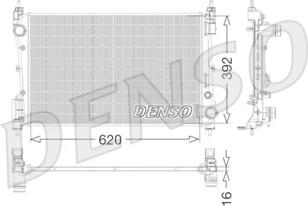 DENSO Kühler, Motorkühlung DRM09114