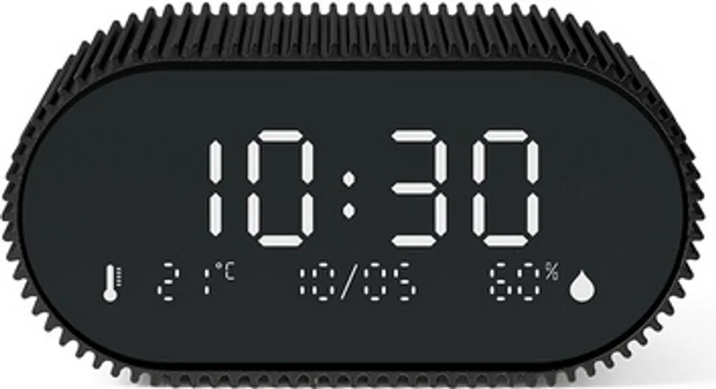 Lexon Ray Clock Réveil Rouge LR155SR3 avec Écran LCD et Design Compact