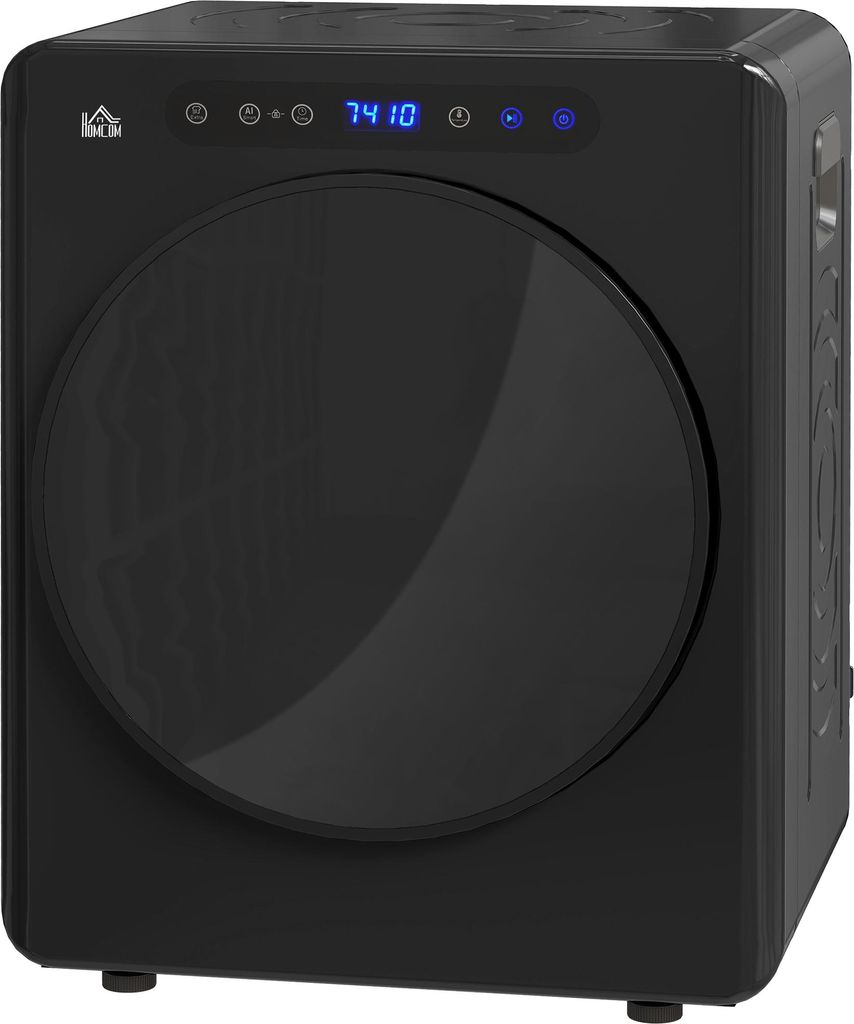 Kompakter Wäschetrockner 3 kg, 6 Programme, 40-60°C, Touch-Bedienung, Schwarz