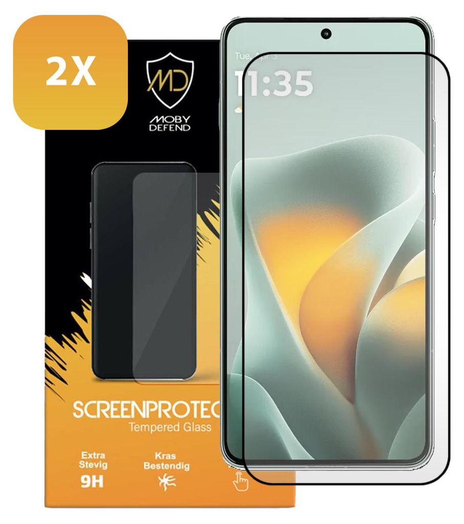 2-Pack MobyDefend Screenprotectors - Geschikt voor  Productafbeelding 