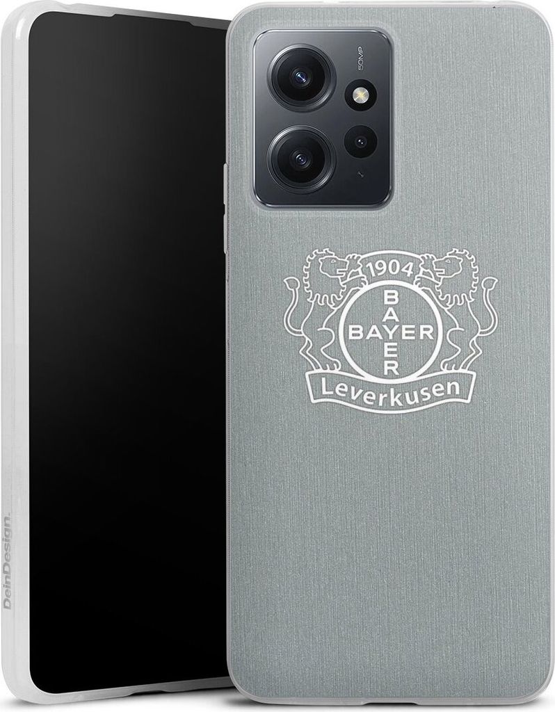 DeinDesign Slim Hülle für Xiaomi Redmi Note 12 4G Silikon Case Ultra Dünn Handyhülle Bayer 04 Leverkusen Offizielles Lizenzprodukt Wappen