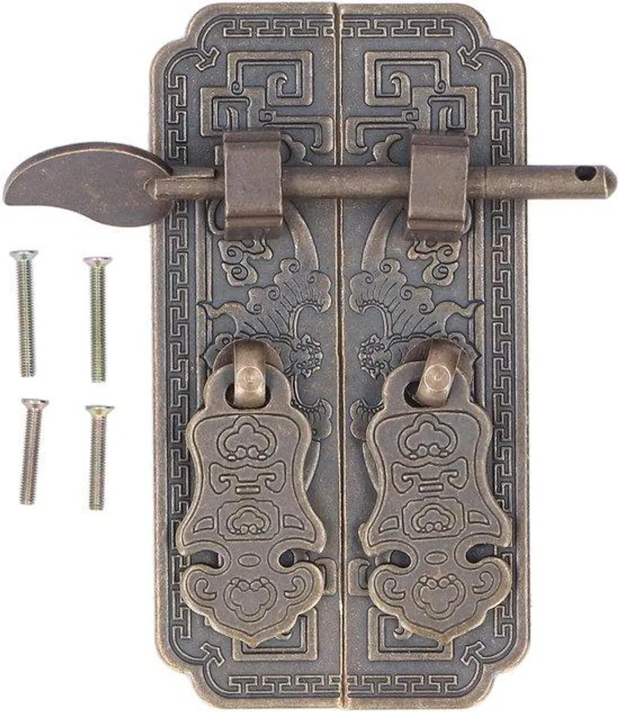 Panneau avant cuivré rétro pour meuble de rangement style traditionnel